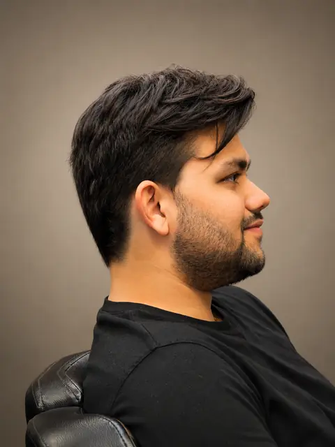 Tekstureret quiff med taper og plejet skæg